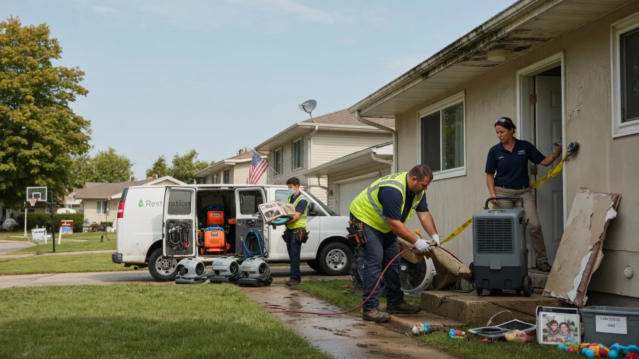 Water Damage Restoration in Hidalgo, IL near me